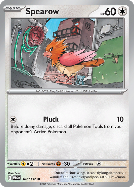 Spearow - 102/132 - - MEGA EVOLUTION - Pokemon - Common | AA03-42