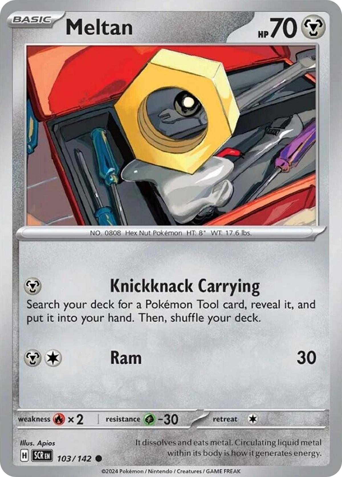 Meltan - 103/142 - - STELLAR CROWN - Pokemon - Common | AA05-79