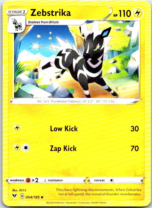 Zebstrika - 054/185 - - VIVID VOLTAGE - Pokemon - Uncommon | AC18-39