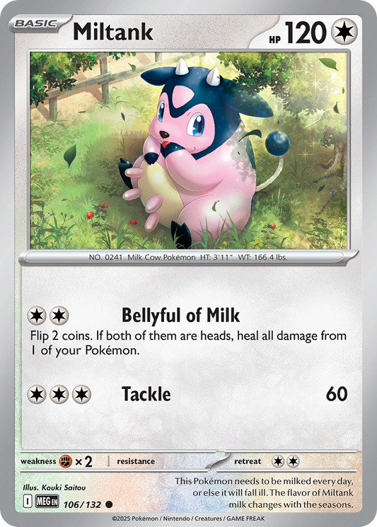 Miltank - 106/132 - - MEGA EVOLUTION - Pokemon - Common | AA02-22