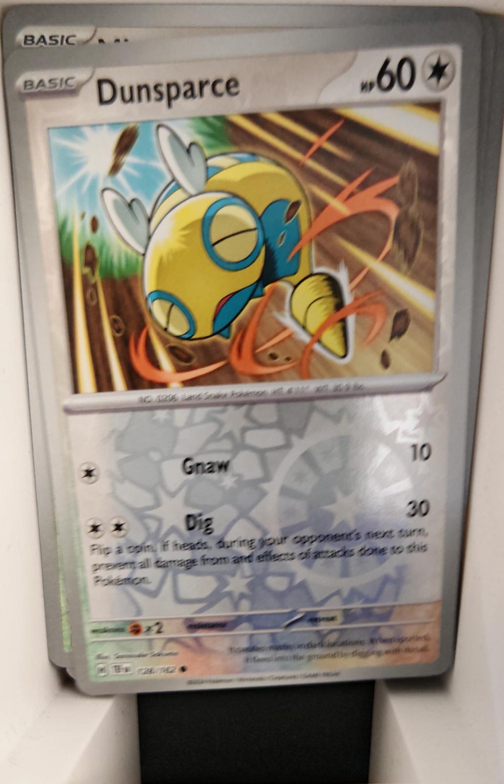 Dunsparce - 128/162 - Reverse Holo - TEMPORAL FORCES - Pokemon - | AA24-52