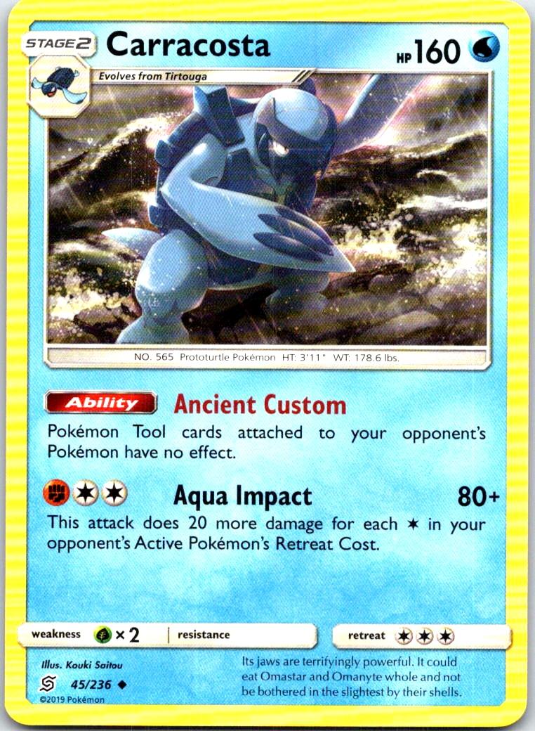 Carracosta - 45/236 - - UNIFIED MINDS - Pokemon - Uncommon | AB62-12