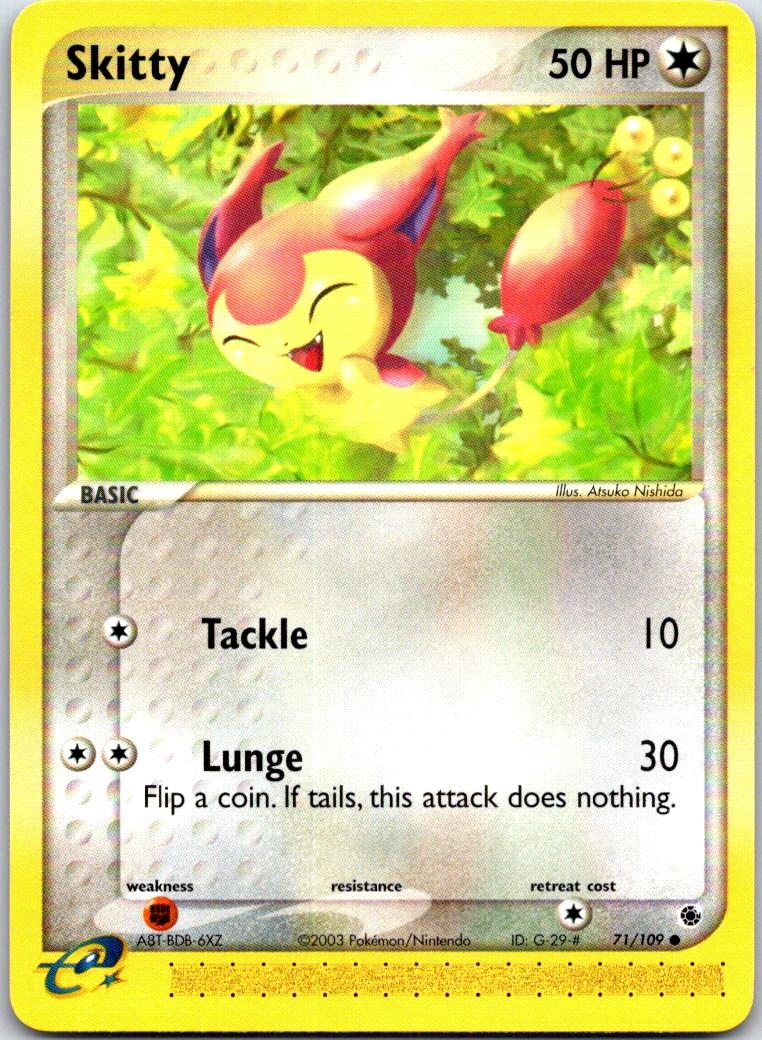 Skitty - 71/109 - - RUBY & SAPPHIRE - Pokemon - Common | AB12-26