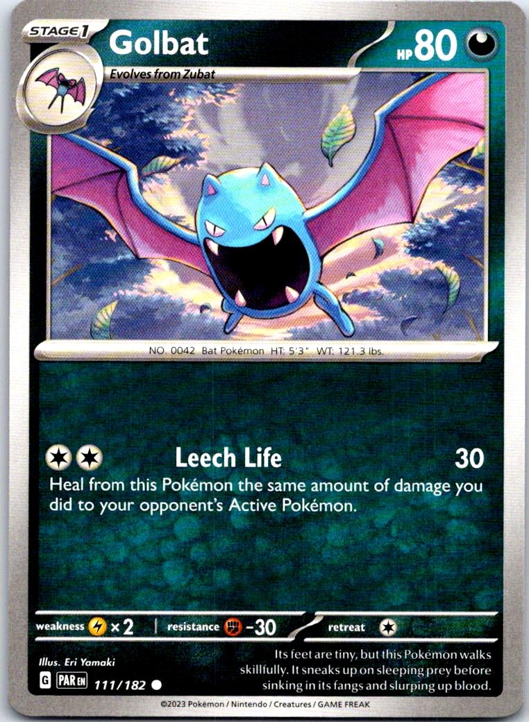 Golbat - 111/182 - - PARADOX RIFT - Pokemon - Common | AB24-29