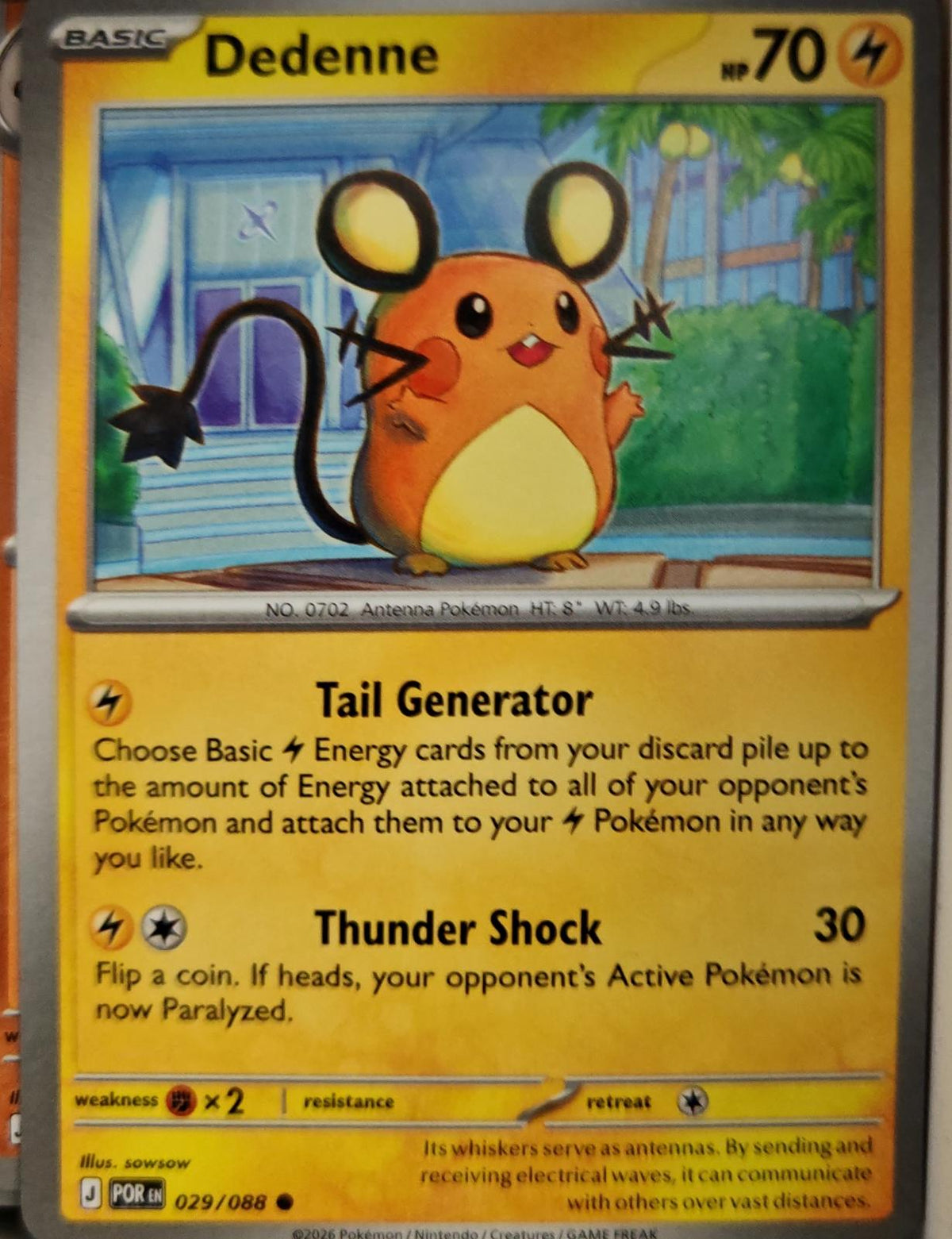 Dedenne - 029/088 - - PERFECT ORDER - Pokemon - Common | AA08-56