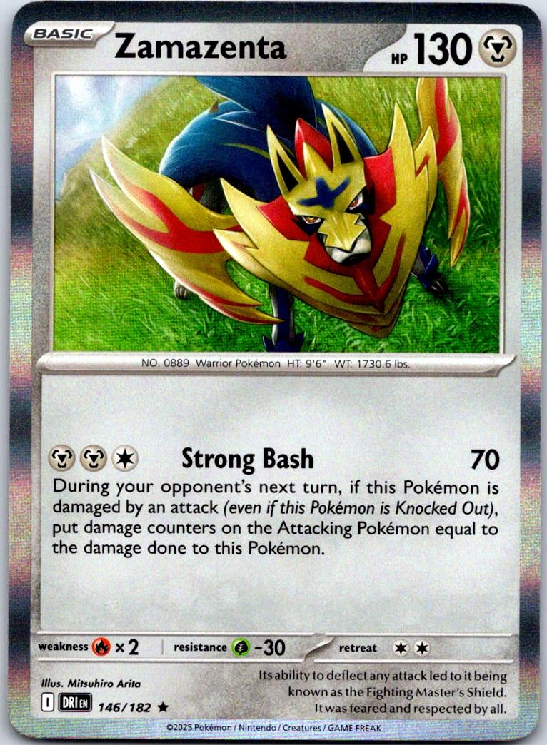 Zamazenta - 146/182 - Holo - DESTINED RIVALS - Pokemon - Rare | AA122-25