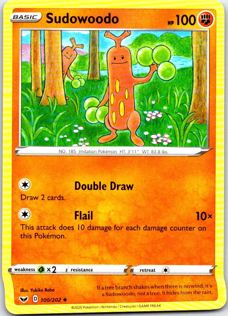 Sudowoodo - 100/202 - - SWORD & SHIELD - Pokemon - Uncommon | AB77-25
