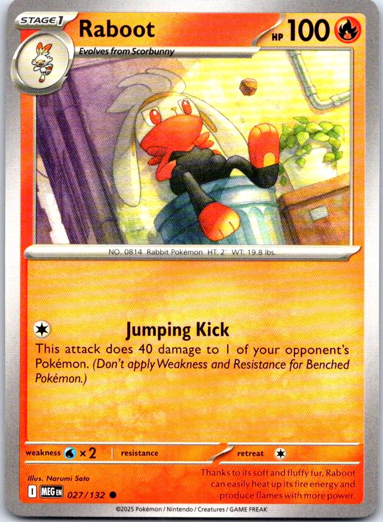Raboot - 027/132 - - MEGA EVOLUTION - Pokemon - Common | AB68-8