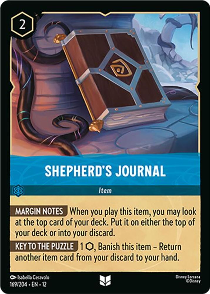 Shepherd's Journal - 169/204 - - WILDS UNKNOWN - Lorcana - Uncommon | LAA02-7