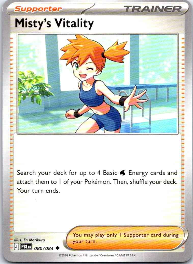 Misty's Vitality - 080/084 - - PITCH BLACK - Pokemon - Uncommon | AB30-21