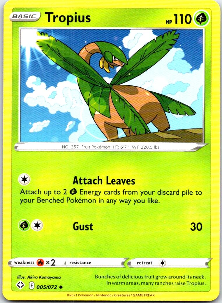 Tropius - 005/072 - - SHINING FATES - Pokemon - Uncommon | AB43-30