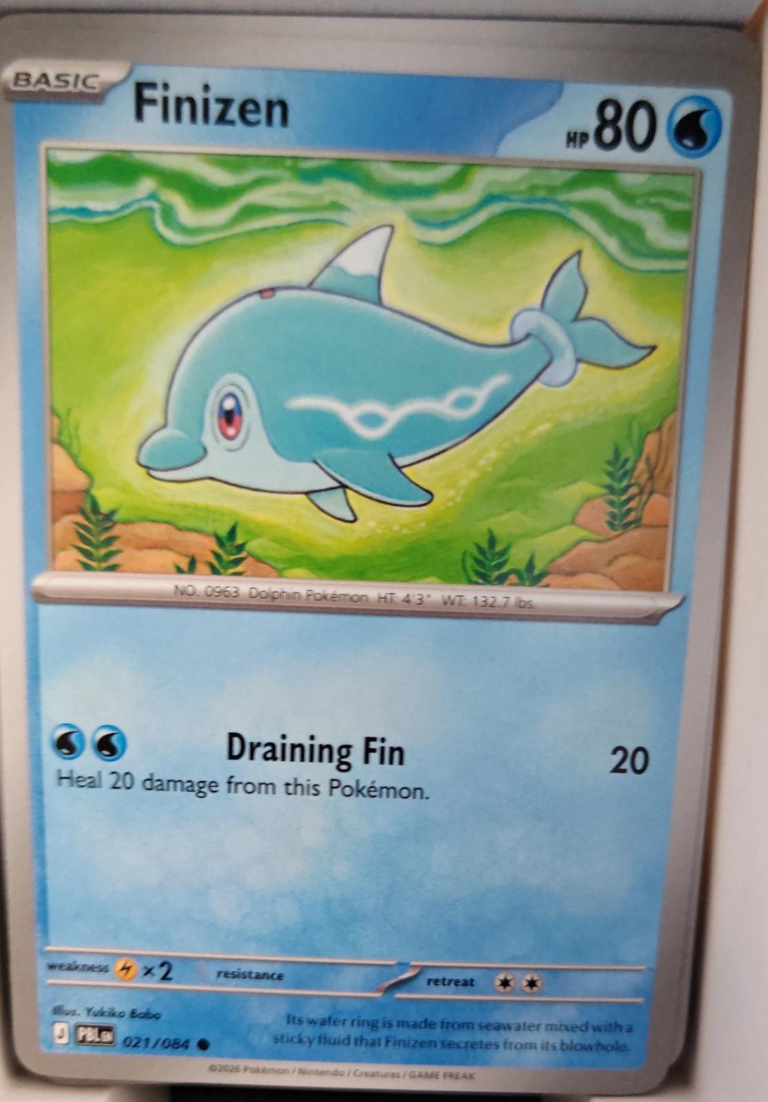 Finizen - 021/084 - - PITCH BLACK - Pokemon - Common | AA32-98