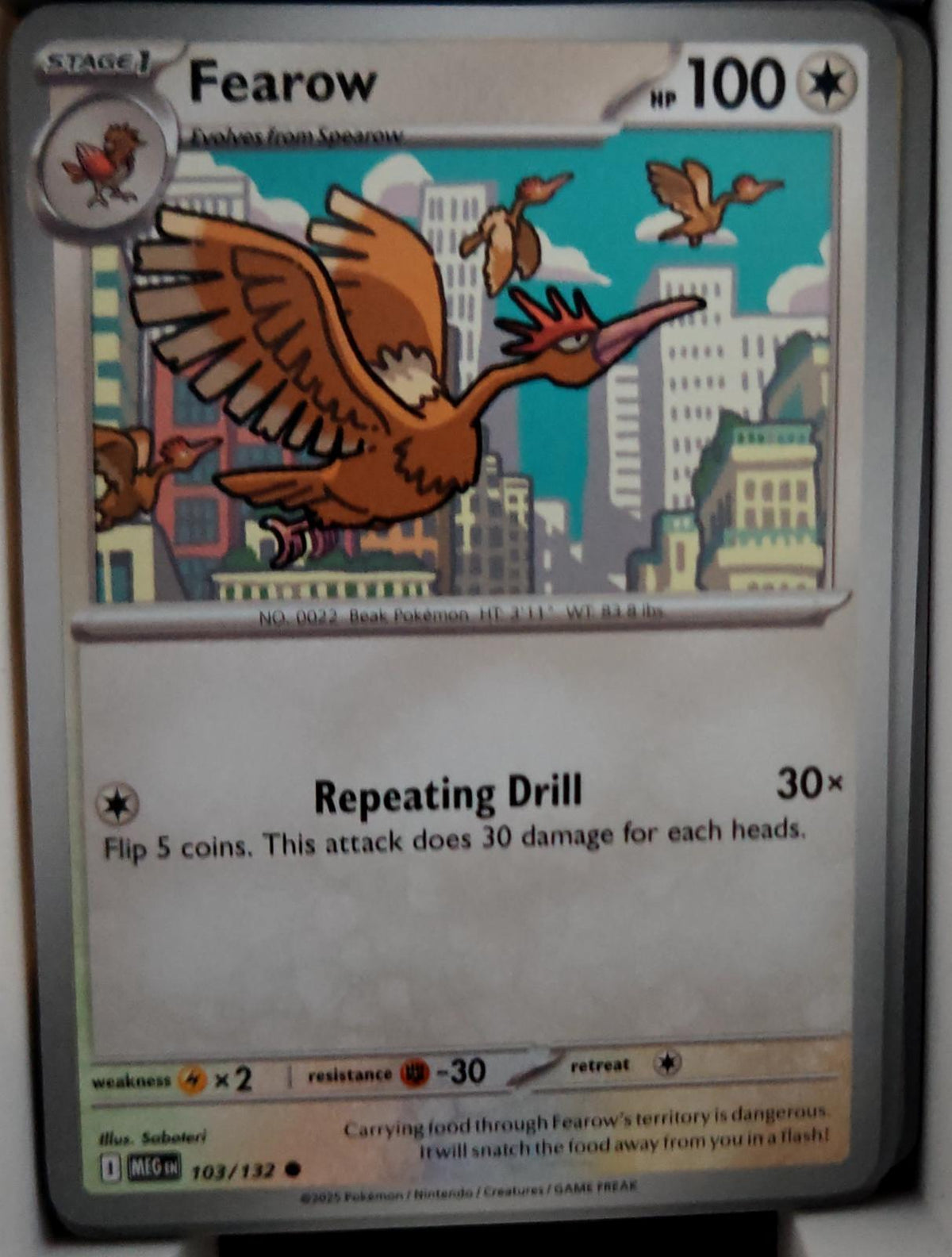 Fearow - 103/132 - - MEGA EVOLUTION - Pokemon - Common | AA39-42