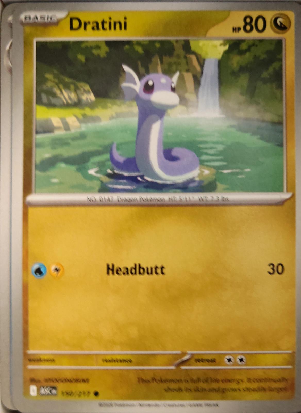 Dratini - 150/217 - - ASCENDED HEROES - Pokemon - Common | AA32-47