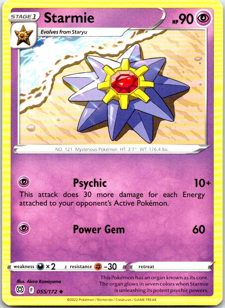Starmie - 055/172 - - BRILLIANT STARS - Pokemon - Uncommon | AB28-4