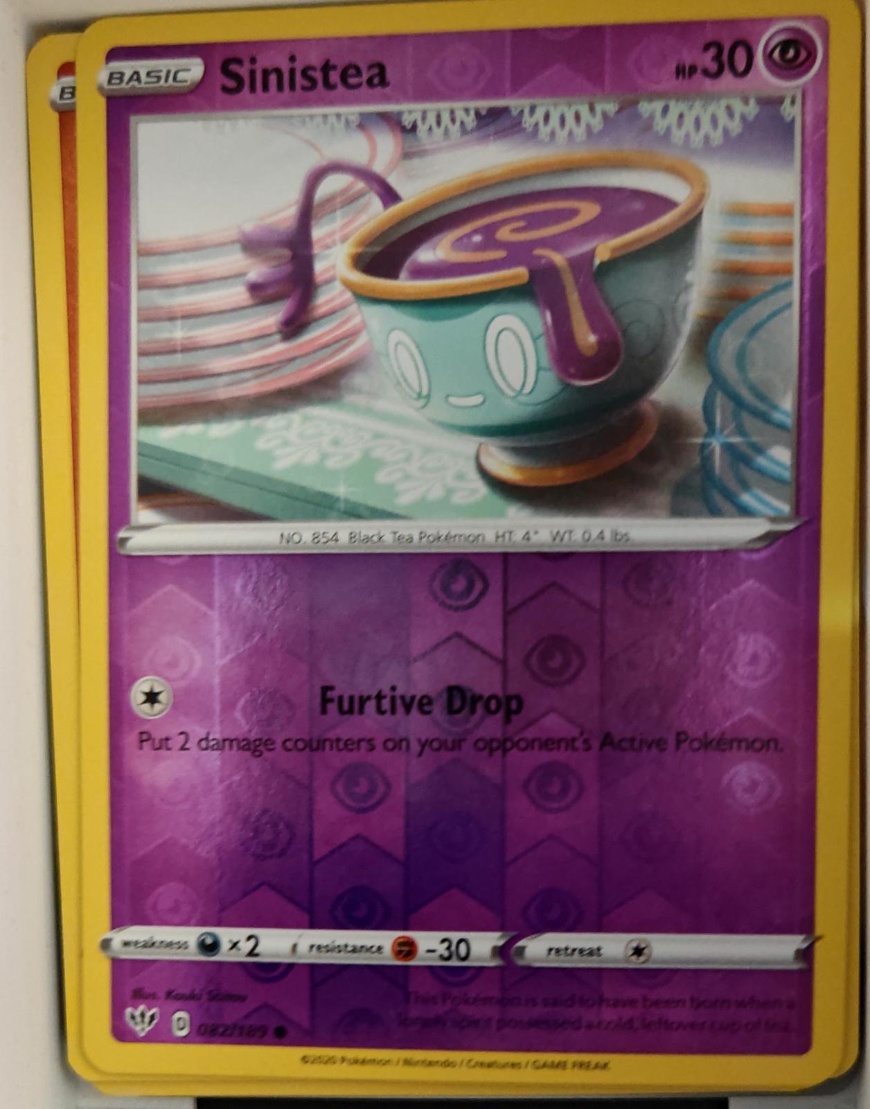Sinistea - 082/189 - Reverse Holo - DARKNESS ABLAZE - Pokemon - Common | AA22-17