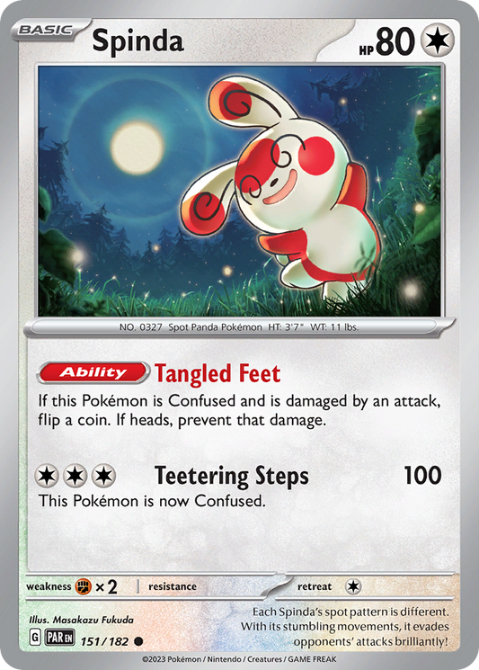 Spinda - 151/182 - - PARADOX RIFT - Pokemon - Common | AA42-3