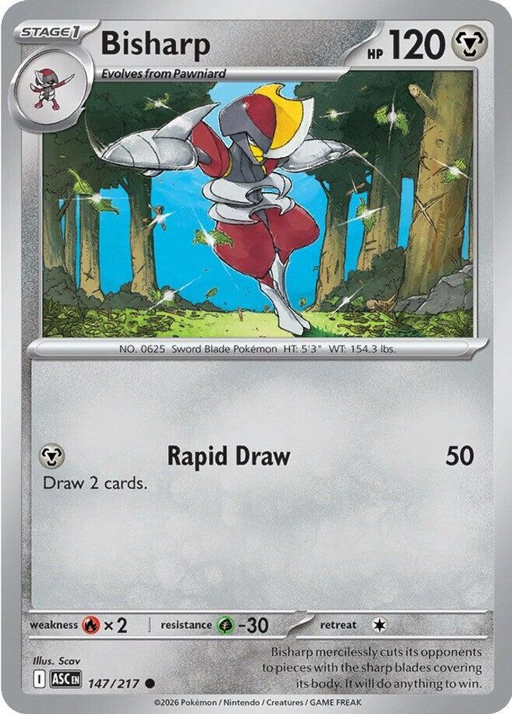 Bisharp - 147/217 - - ASCENDED HEROES - Pokemon - Common | AA43-62
