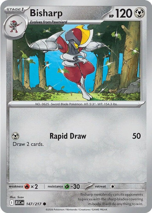 Bisharp - 147/217 - - ASCENDED HEROES - Pokemon - Common | AA43-62
