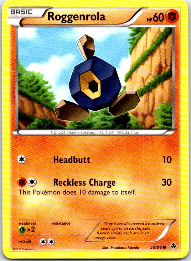 Roggenrola - 50/98 - - EMERGING POWERS - Pokemon - Common | AC02-33