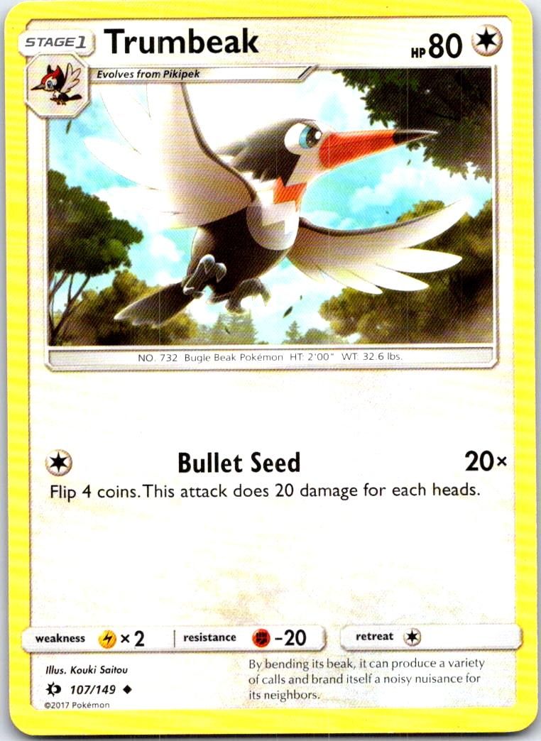 Trumbeak - 107/149 - - SM BASE SET - Pokemon - Uncommon | AB90-51