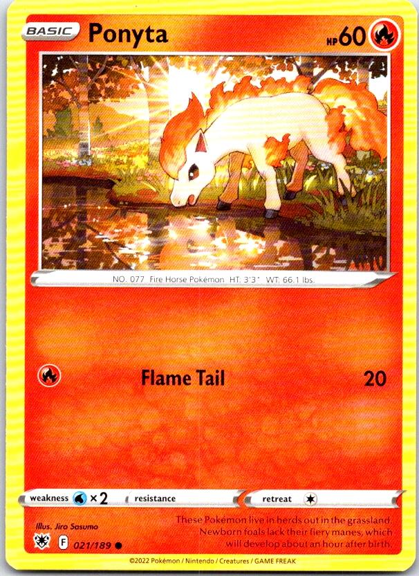 Ponyta - 021/189 - - ASTRAL RADIANCE - Pokemon - Common | AC08-9