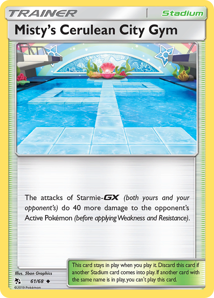 Misty's Cerulean City Gym - 61/68 - - HIDDEN FATES - Pokemon - Uncommon | AA70-2