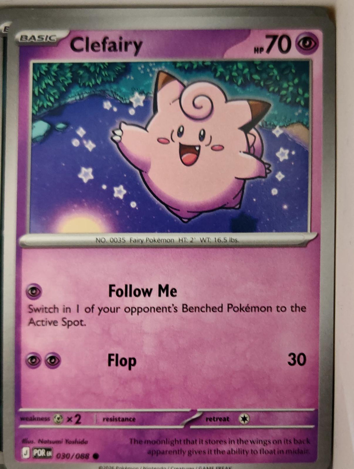Clefairy - 030/088 - - PERFECT ORDER - Pokemon - Common | AA11-53