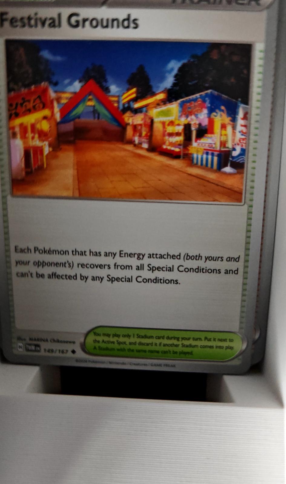 Festival Grounds - 108/131 - - PRISMATIC EVOLUTIONS - Pokemon - | AA44-91
