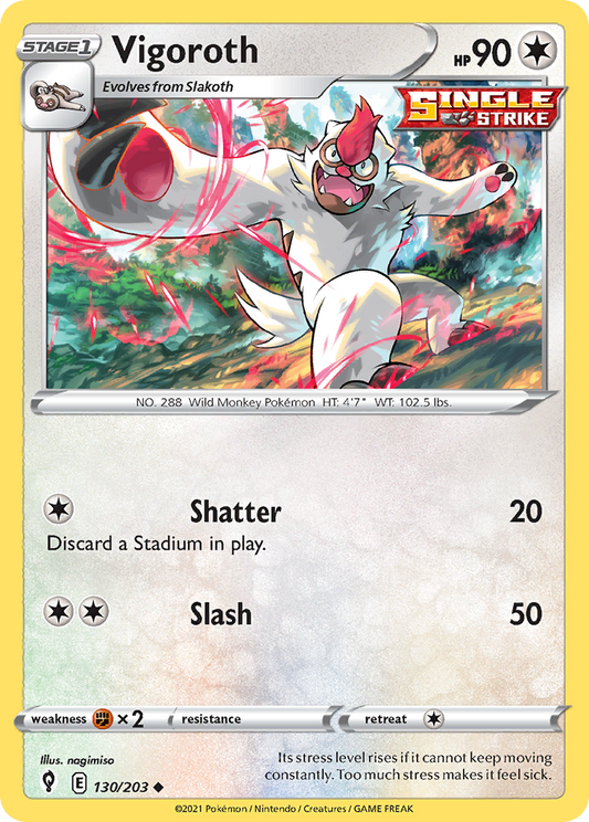 Vigoroth - 130/203 - - EVOLVING SKIES - Pokemon - Uncommon | AA03-68