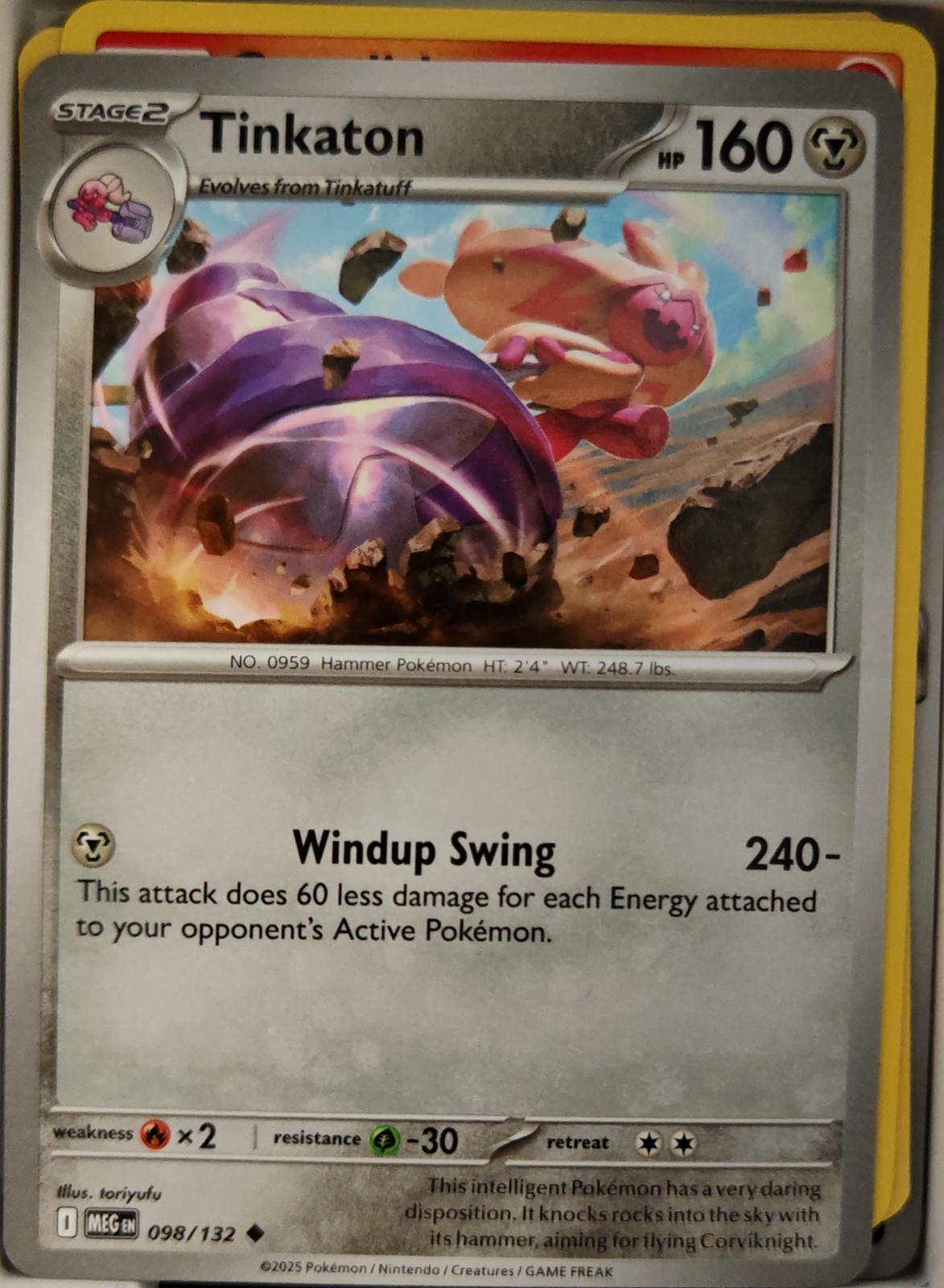 Tinkaton - 098/132 - - MEGA EVOLUTION - Pokemon - Uncommon | AA12-18