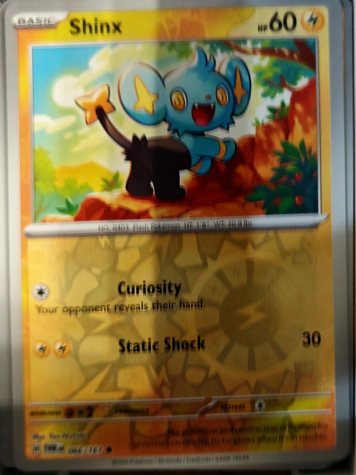 Shinx - 066/167 - Reverse Holo - TWILIGHT MASQUERADE - Pokemon - | AA75-48