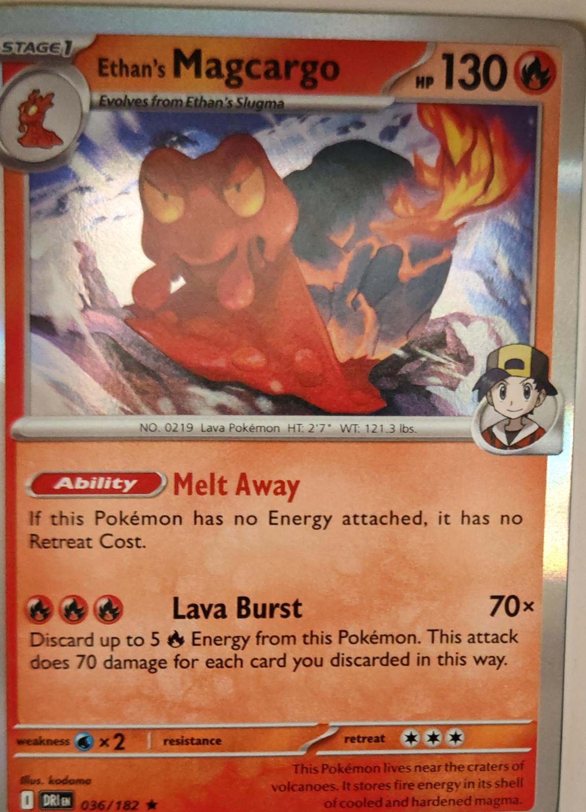 Ethan's Magcargo - 024/217 - Holo - ASCENDED HEROES - Pokemon - Rare | AA13-10