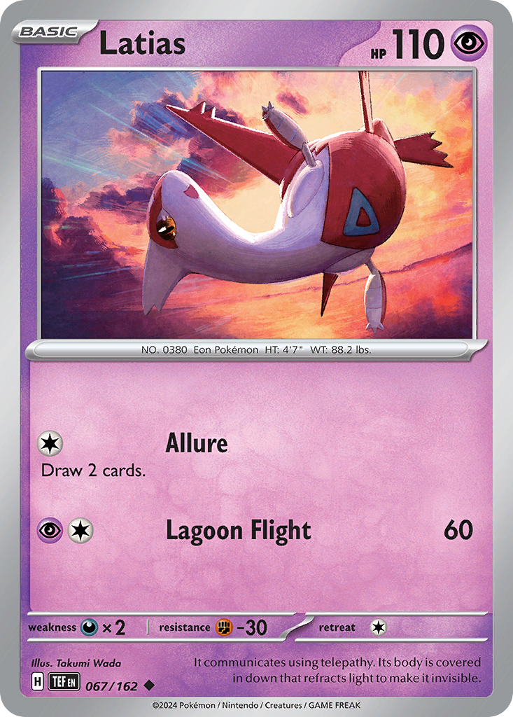 Latias - 067/162 - - TEMPORAL FORCES - Pokemon - Uncommon | AA23-42
