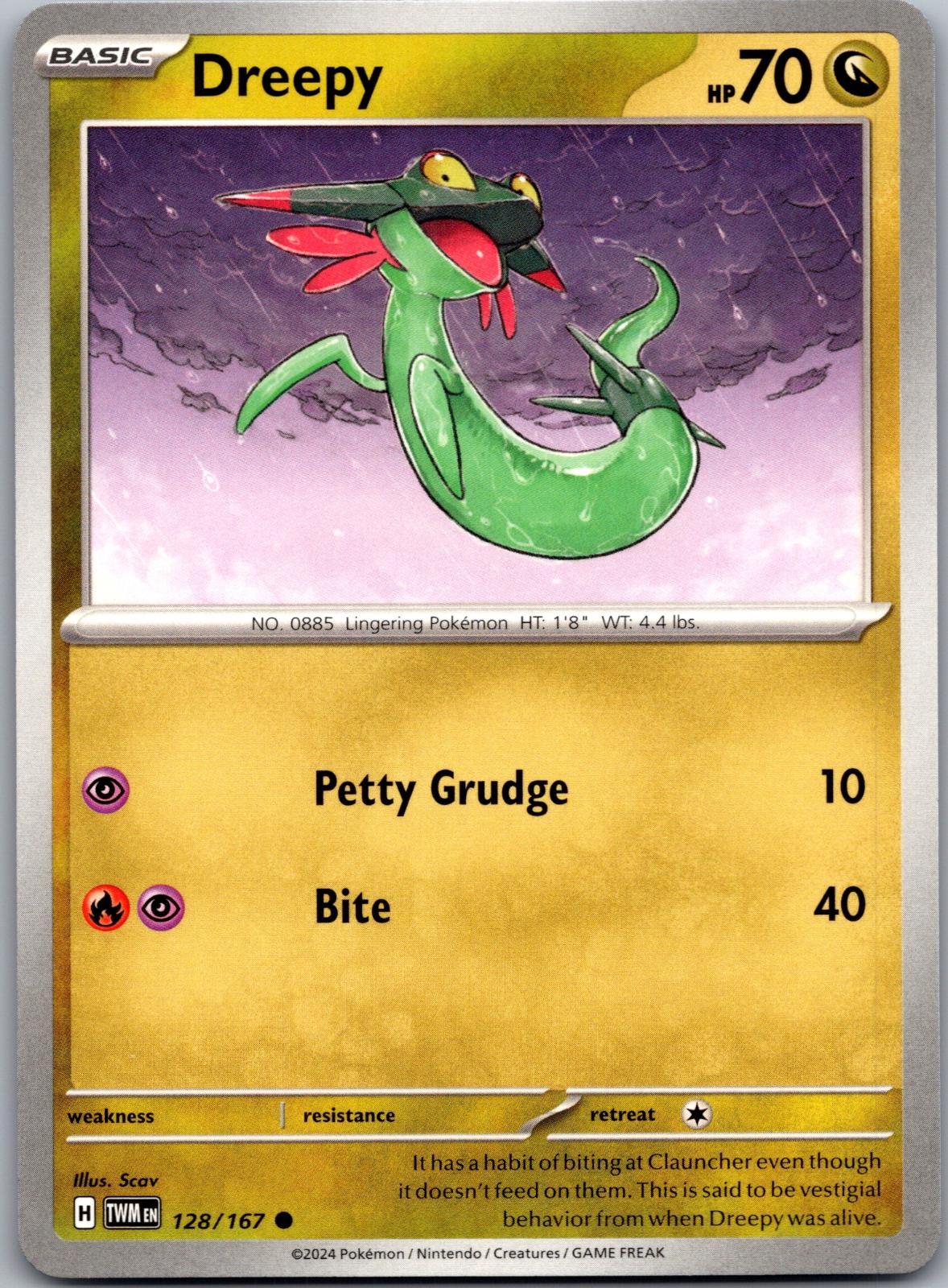Dreepy - 128/167 - - TWILIGHT MASQUERADE - Pokemon - Common | AA79-49