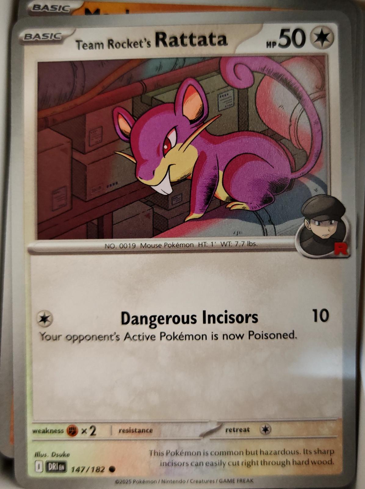 Team Rocket's Rattata - 147/182 - - DESTINED RIVALS - Pokemon - Common | AA10-71