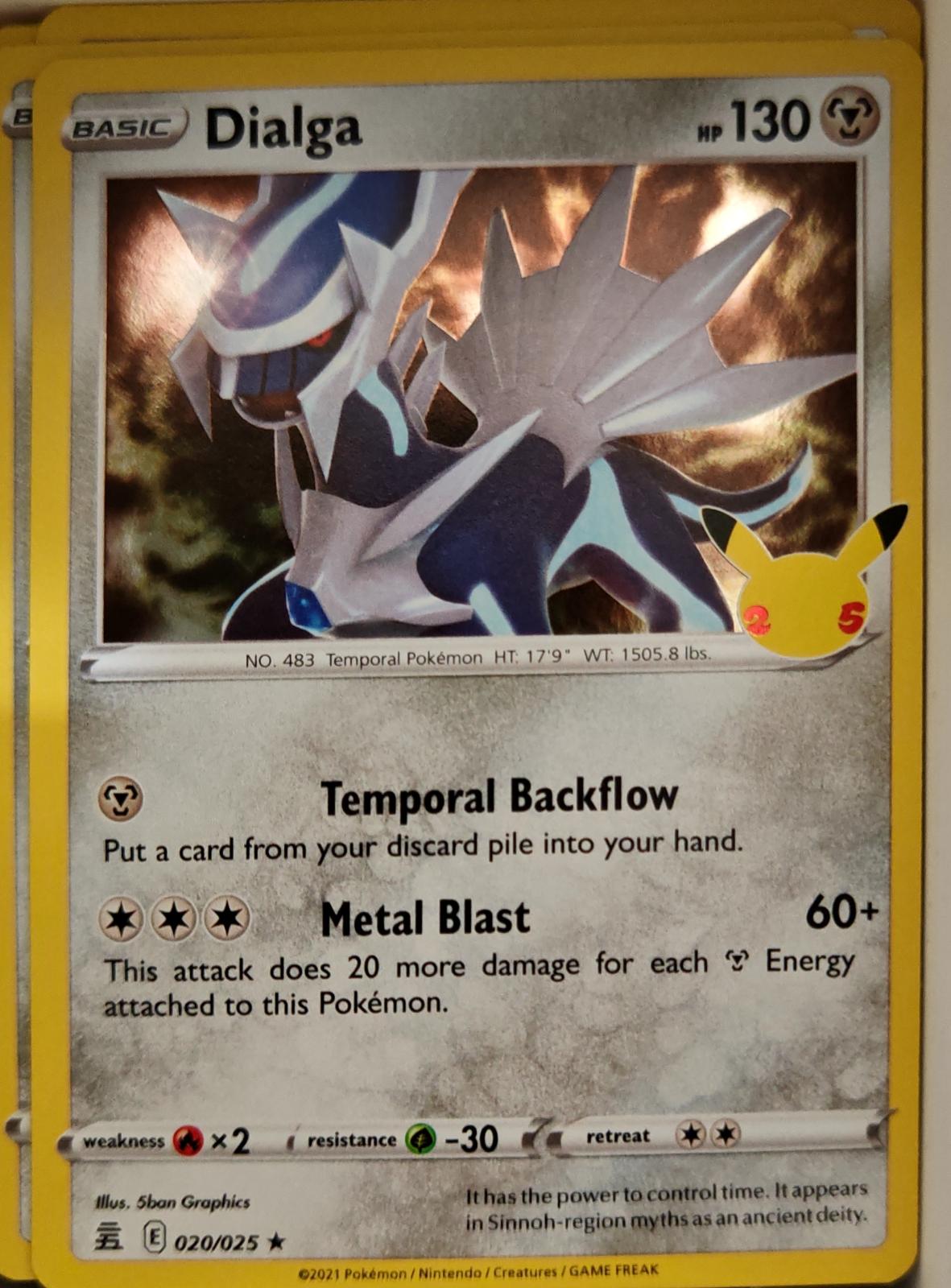 Dialga - 020/025 - Holo - CELEBRATIONS - Pokemon - Rare | AA06-26