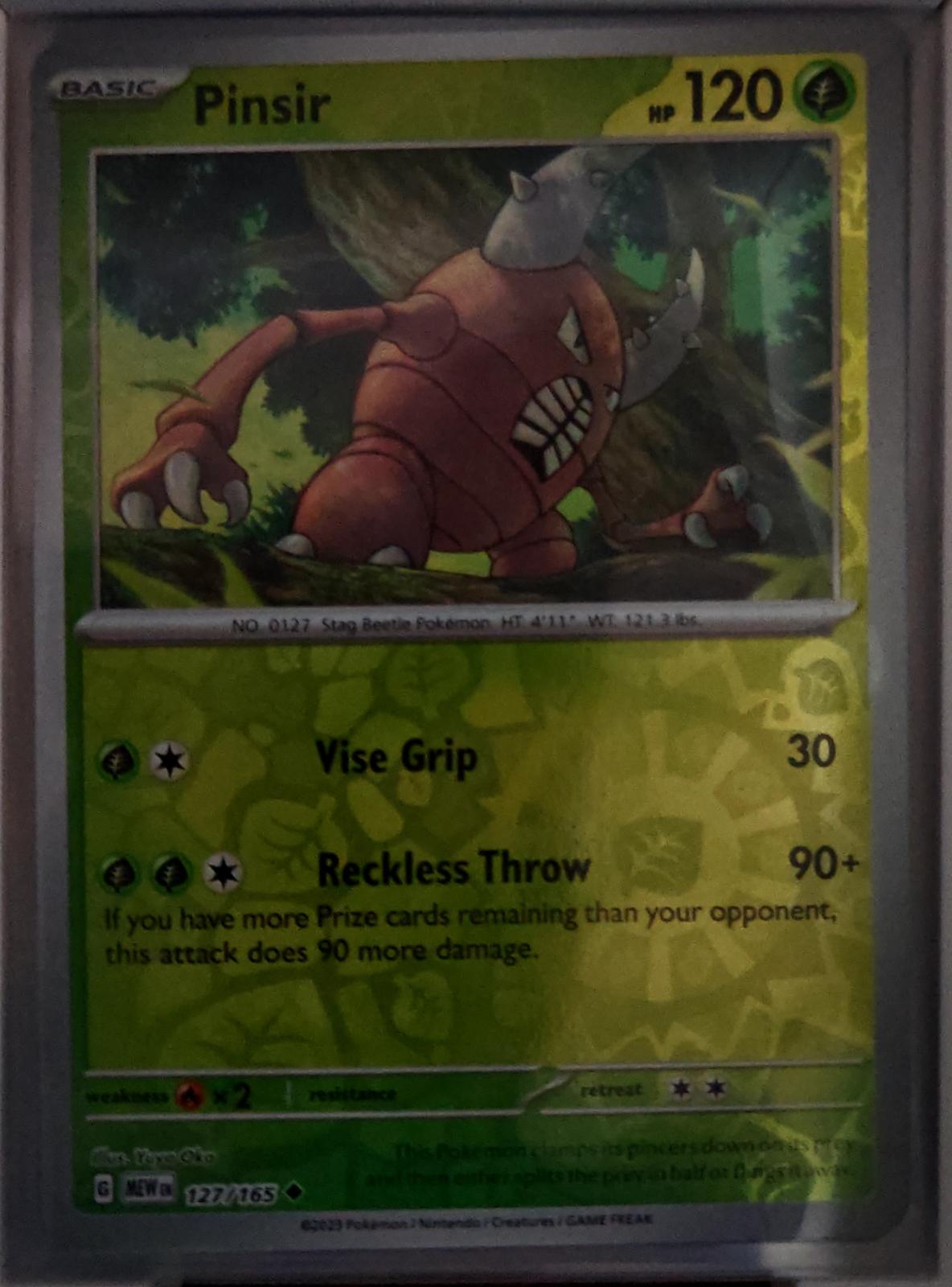 Pinsir - 127/165 - Reverse Holo - 151 - Pokemon - Uncommon | AA61-31
