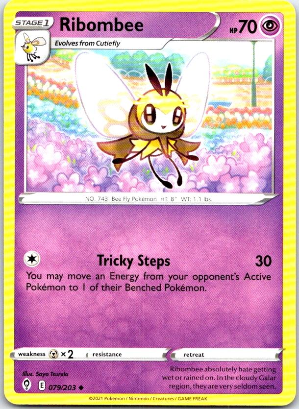 Ribombee - 079/203 - - EVOLVING SKIES - Pokemon - Uncommon | AC08-46