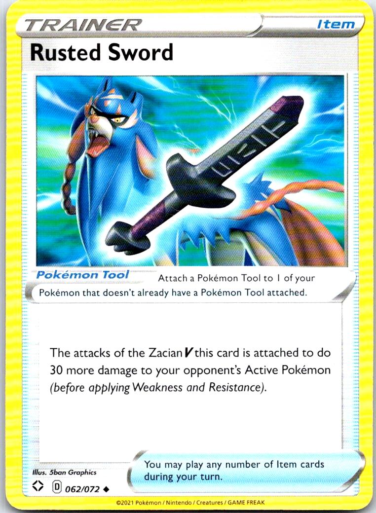 Rusted Sword - 062/072 - - SHINING FATES - Pokemon - Uncommon | AB21-28