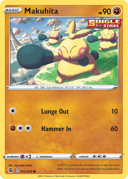Makuhita - 142/264 - - FUSION STRIKE - Pokemon - Common | AA66-43