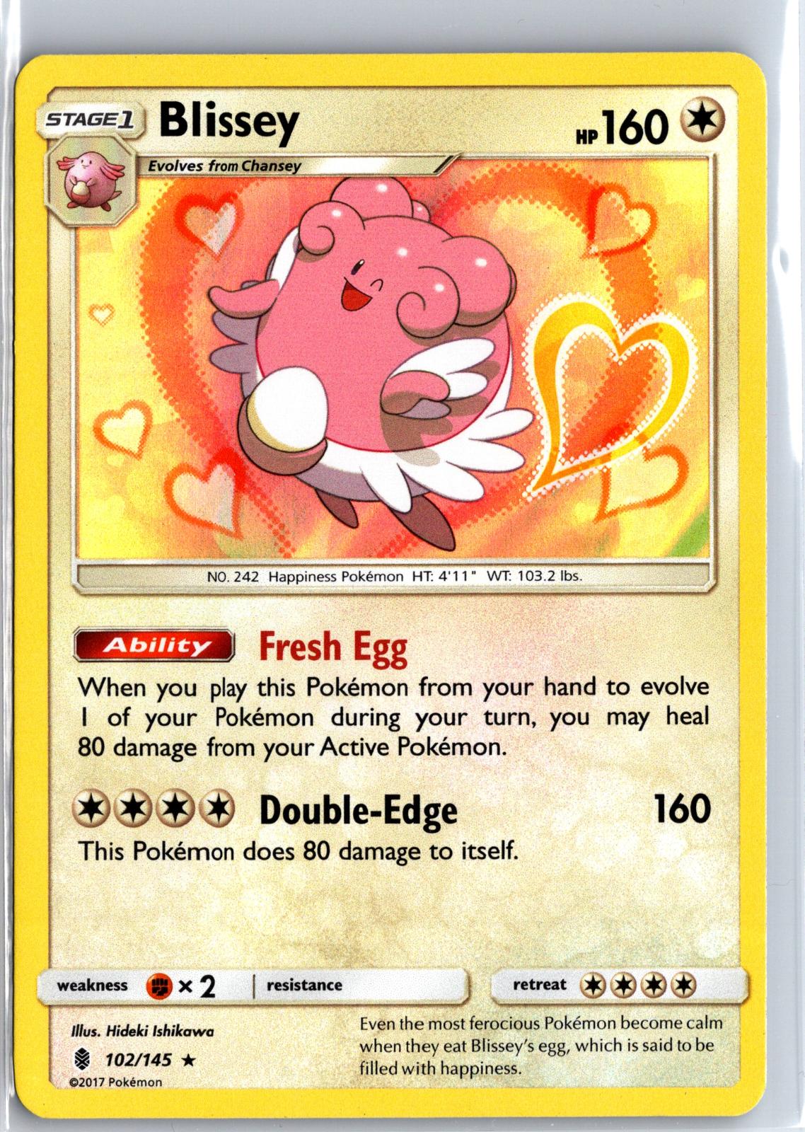 Blissey - 102/145 - - GUARDIANS RISING - Pokemon - Holo Rare | AB05-50