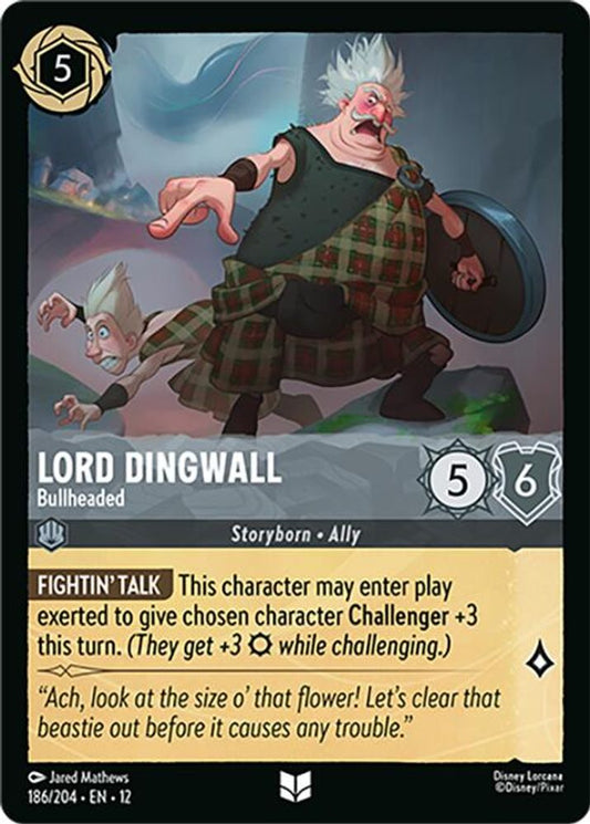 Lord Dingwall - Bullheaded - 186/204 - - WILDS UNKNOWN - Lorcana - | LAA02-50