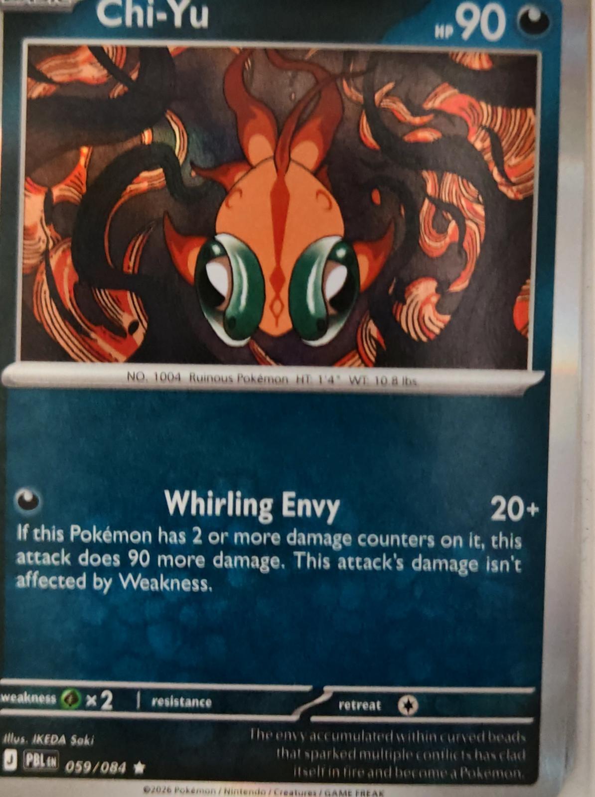 Chi-Yu - 059/084 - Holo - PITCH BLACK - Pokemon - Rare | AA25-3