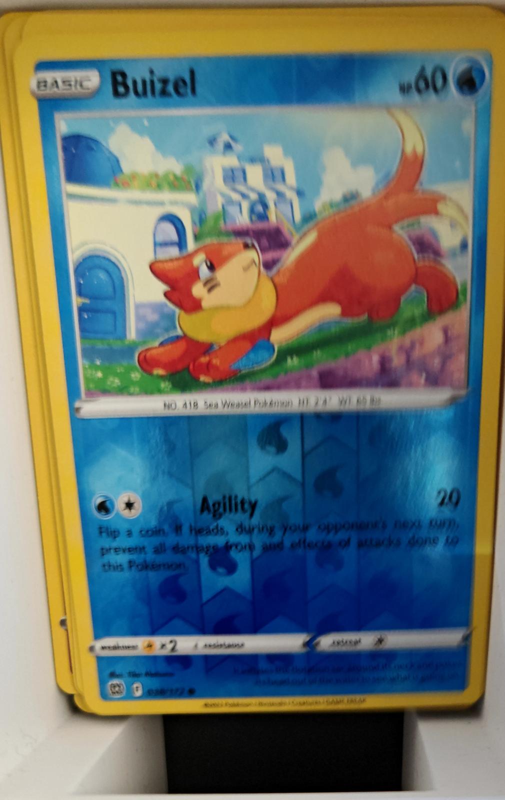 Buizel - 038/172 - Reverse Holo - BRILLIANT STARS - Pokemon - Common | AA22-70