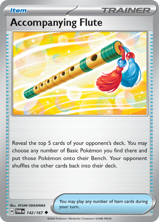 Accompanying Flute - 142/167 - - TWILIGHT MASQUERADE - Pokemon - | AA44-84