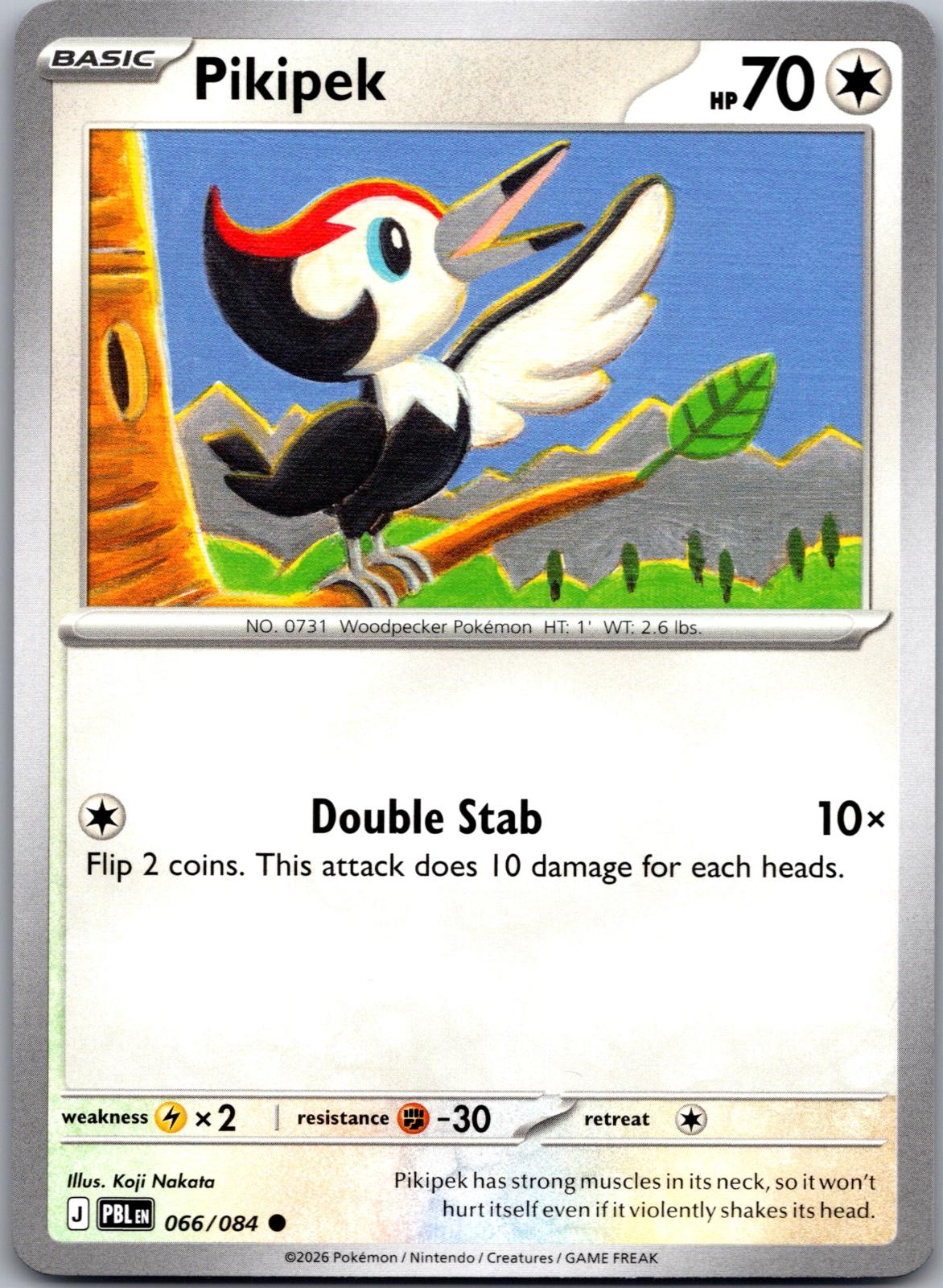 Pikipek - 066/084 - - PITCH BLACK - Pokemon - Common | AA81-6