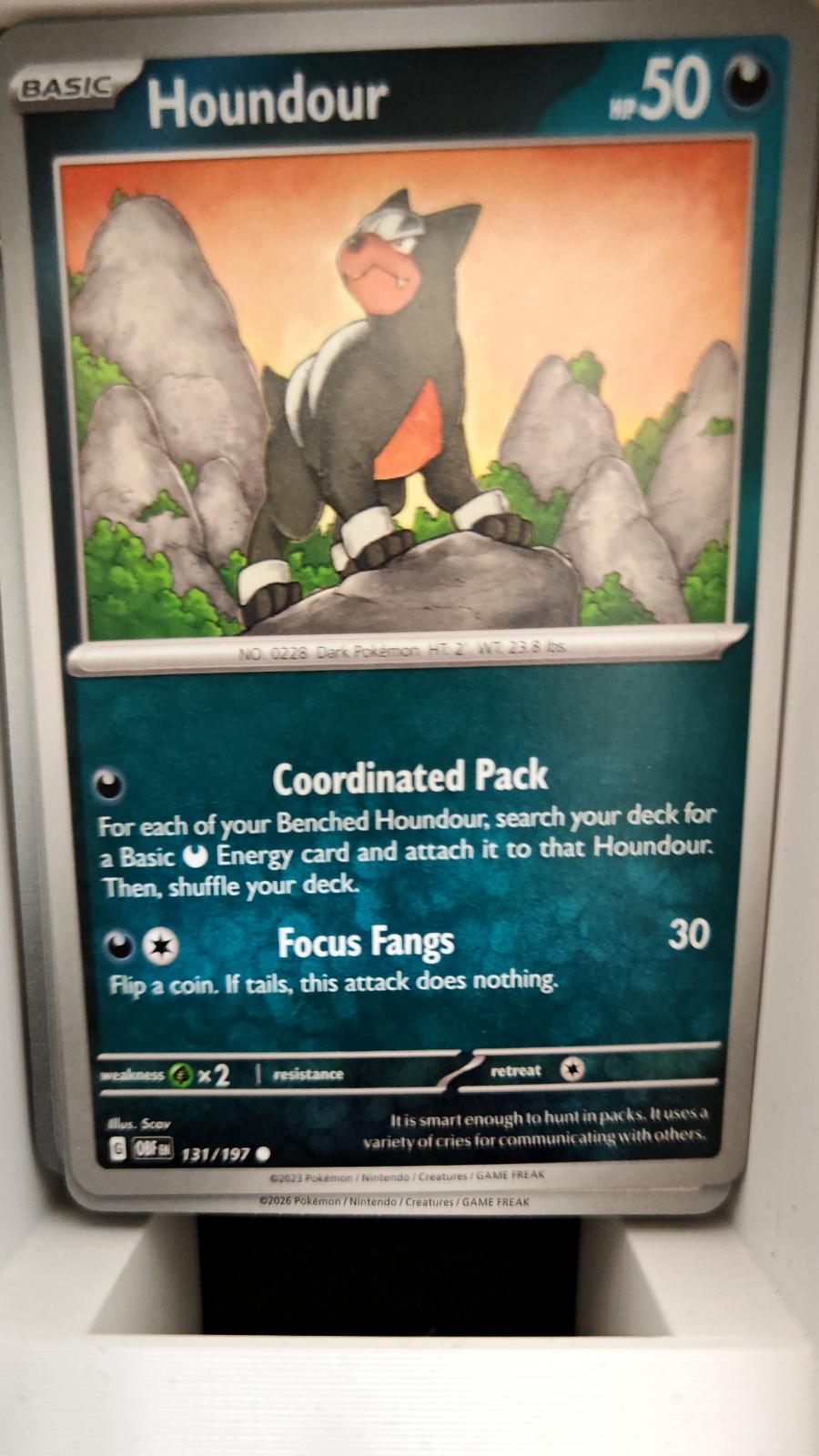 Houndour - 131/197 - - OBSIDIAN FLAMES - Pokemon - Common | AA06-87