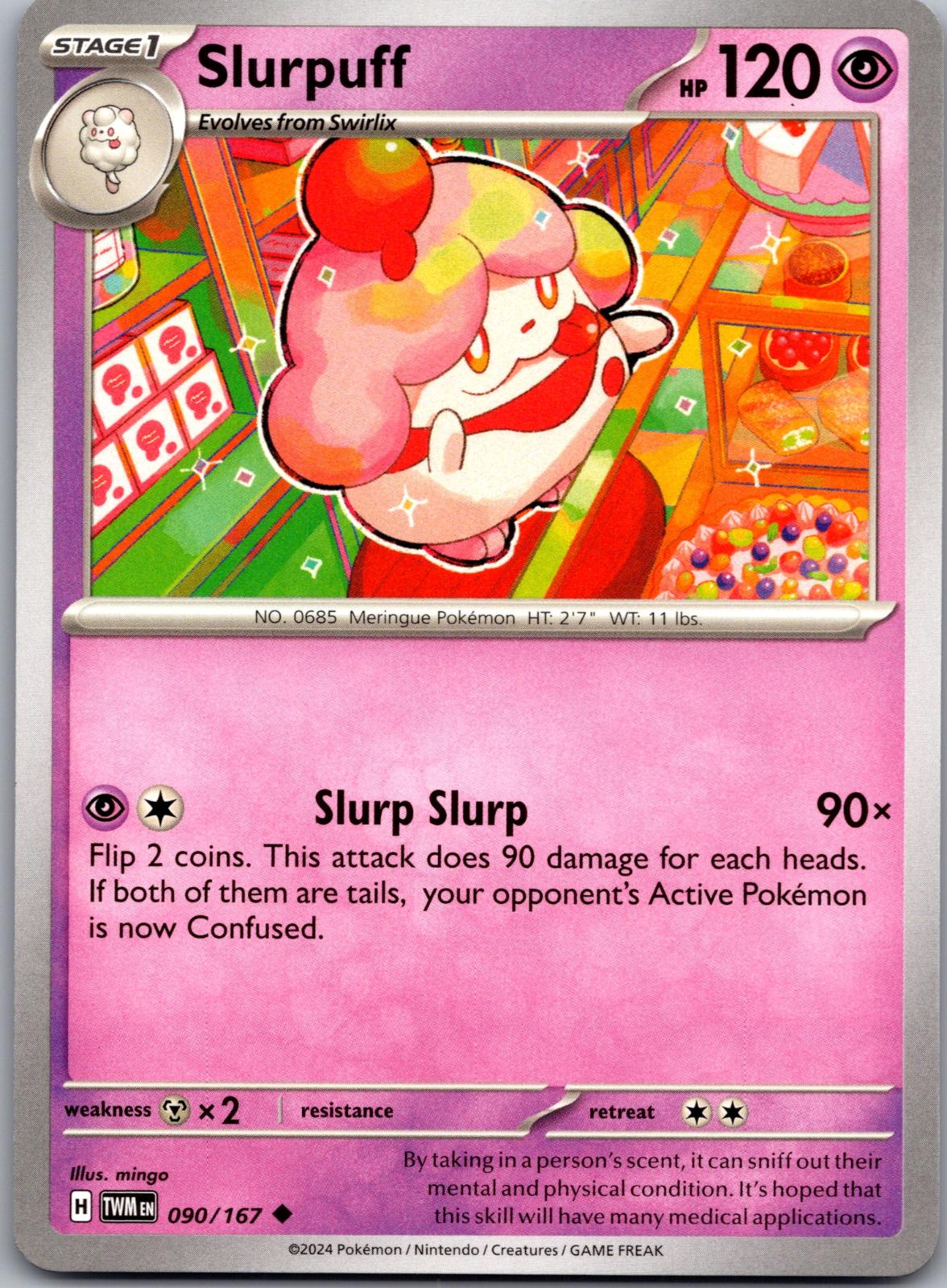 Slurpuff - 090/167 - - TWILIGHT MASQUERADE - Pokemon - Uncommon | AA84-32