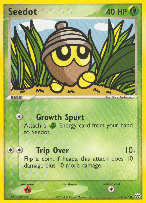 Seedot - 71/101 - - HIDDEN LEGENDS - Pokemon - Common | AA114-29
